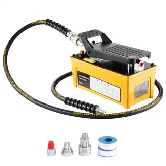 VEVOR 10.000 PSI Lufthydraulikpumpe, 1,6 L Öltank, NPT 3/8 Zoll Ölauslass, NPT 1/4 Zoll Einlass, Luftbetätigte Fußpumpe mit Aluminiumgehäuse, für Autoreparaturrahmenmaschine & Hydraulikpresse VEVOR 10.000 PSI Lufthydraulikpumpe, 1,6 L Öltank, NPT 3/8 Zoll Ölauslass, NPT 1/4 Zoll Einlass, Luftbetätigte Fußpumpe mit Aluminiumgehäuse, für Autoreparaturrahmenmaschine & Hydraulikpresse
