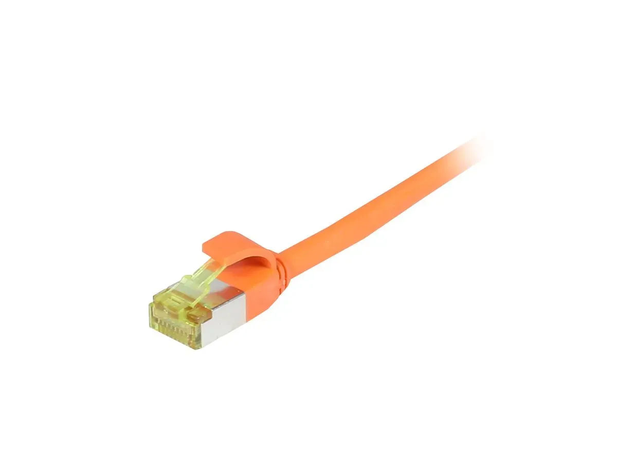 Patchkabel RJ45, CAT6A 500Mhz, 5m, orange, S-STP(S/FTP), slimline rund d=4,5mm, TPE/LSZH(Superflex), AWG28, mit CAT7 Rohkabel, Synergy 21 Patchkabel RJ45, CAT6A 500Mhz, 5m, orange, S-STP(S/FTP), slimline rund d=4,5mm, TPE/LSZH(Superflex), AWG28, mit CAT7 Rohkabel, Synergy 21