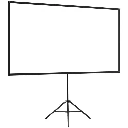 VEVOR Projektionsleinwand Stativleinwand (80 Zoll) mit 160° Weitwinkel, Beamerleinwand für Projektor innen & außen 16:9 4K HD, tragbare Filmleinwand mit Tragetasche für Heimkino Präsentation – Bild 9