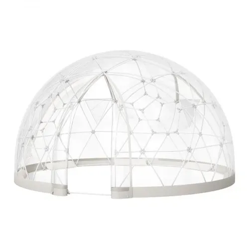 VEVOR Gartenkuppel, 3,6 x 2,2 m großes transparentes Blasenzelt für 4–7 Personen, geodätisches Kuppelgewächshaus mit Fenster, PVC-Zelt für Hinterhof, Terrasse, Camping, Party, Hochzeit – Bild 9