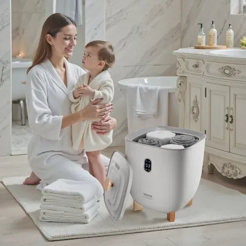 VEVOR Handtuchwärmer Eimer Wärmegerät 25 L mit LED-Anzeige & Einstellung (Timer & Temperatur) & automatischer Abschaltung, Towel Warmer für Badezimmer Waschküche, zum Erwärmen von Handtüchern – Bild 7