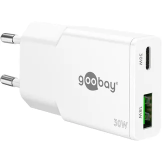 USB-C PD GaN Dual-Schnelladegerät Slim 30 W USB-C PD GaN Dual-Schnelladegerät Slim 30 W