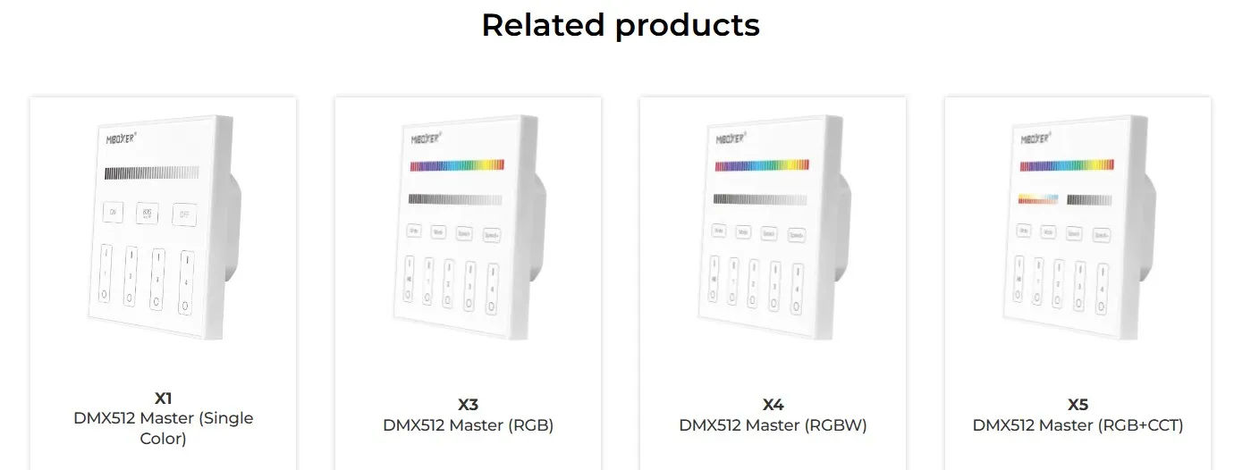 MiBoxer X2 LED DMX 2 in 1 Smart Panel Fernbedienung – Bild 7