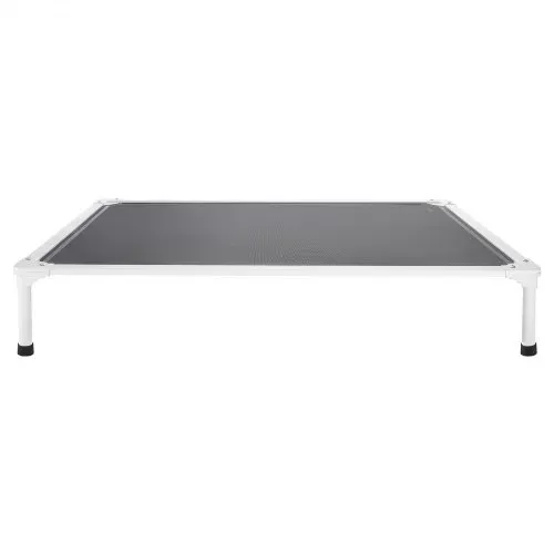 VEVOR erhöhtes Hundebett für große Hunde, tragbares erhöhtes Hundeliege mit Aluminiumrohr-Metallrahmen & atmungsaktivem Teslin-Netz, kühlendes Haustierbett XL (1250 x 830 mm) Grau – Bild 8