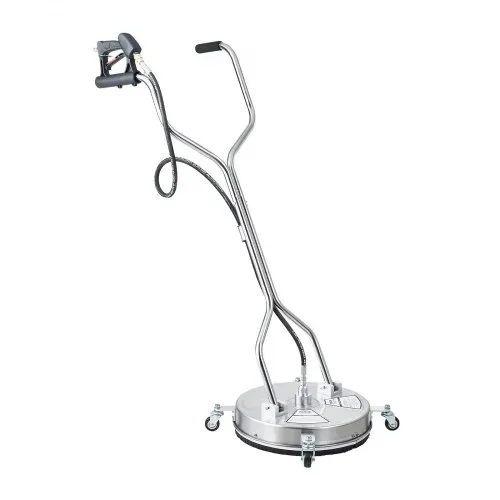 VEVOR 465 mm Hochdruckreiniger, Oberflächenreiniger, Flächenreiniger aus Edelstahl mit 4 Rädern, max. 4000 PSI, 3/8-Schnellanschluss, 2 Sprühdüsen, Doppelgriff, für Beton, Terrasse, Gehweg – Bild 9
