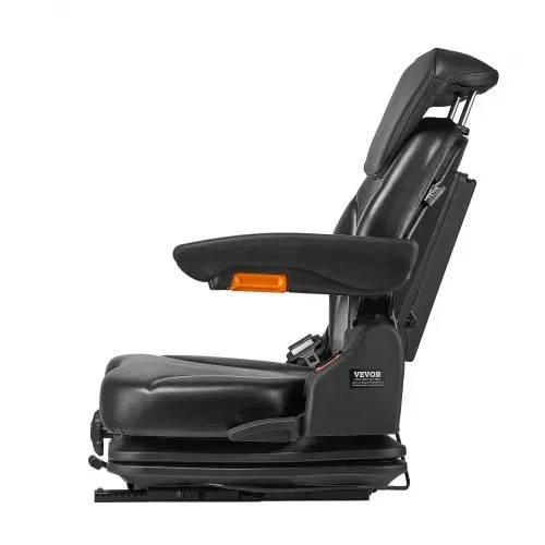 VEVOR Universal-Gabelstaplersitz 540x600x670 mm, gefederter Traktorsitz, Schleppersitz, Treckersitz, Staplersitz, sicherer herunterklappbarer Sitz, Rasenmähersitz für Kompaktlader, Bulldozer – Bild 10