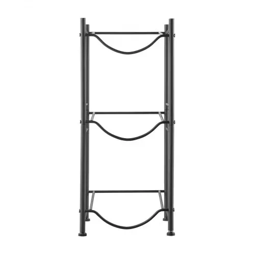 VEVOR Wasserkrughalter mit 3 Ebenen, 5-Gallonen-Wasserflaschenhalter, einreihiges Wasserflaschenregal für 3 Flaschen, robustes Wasserkrugregal für Küche, Büro, Wohnzimmer, schwarz – Bild 10