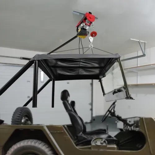 VEVOR Elektrische Seilwinde, 600 kg, Motorwinde mit 100 m kabelloser und 4,2 kabelgebundener Fernbedienung, 12 m Hubhöhe mit Einzelkabel, Einzel-/Doppelschlingen, Hebezeug für Garage, Lager, Fabrik – Bild 7