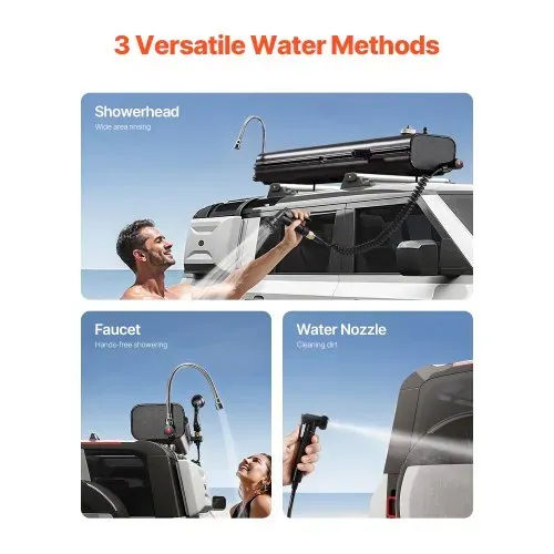 VEVOR Dachgepäckträger-Wassertank Wasserspeicher für Fahrzeuge 17 L mit 2 Spritzschutzplatten und T-Schlitz, Aluminiumtank mit hoher Druckanschluss, für Kofferräume Überrollbügel Querträger VEVOR Dachgepäckträger-Wassertank Wasserspeicher für Fahrzeuge 17 L mit 2 Spritzschutzplatten und T-Schlitz, Aluminiumtank mit hoher Druckanschluss, für Kofferräume Überrollbügel Querträger