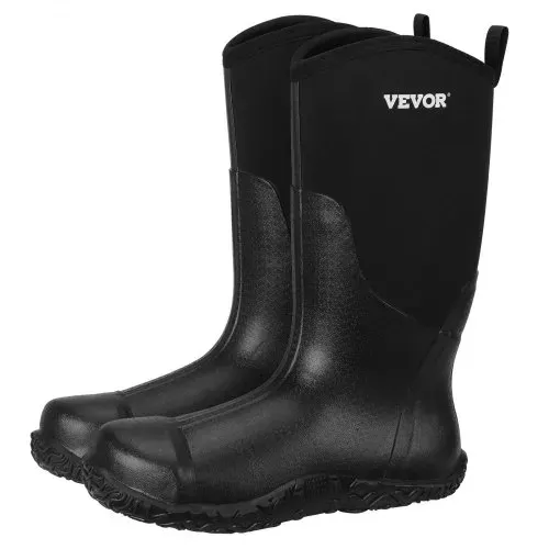 VEVOR Gummistiefel mit Stahlkappe für Herren, Schutzschuhe, wasserdichte Regen-Angelstiefel, rutschfeste Arbeitsschuhe für den Außenbereich, für Fertigung, Bau, Landwirtschaft, Größe 12 US – Bild 10