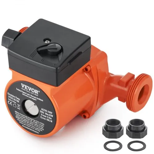 VEVOR Heizungspumpe Umwälzpumpe Pumpe Gusseisen 220 V 92 W, 60l/min Max. Durchflussrate, 6m Max. Förderhöhe, 1-1/2 Zoll Gewindeanschluss, Temperaturbereich Von 2 °C Bis 110 °C, Drei Einstellbare Durchflussraten, Geräuscharm VEVOR Heizungspumpe Umwälzpumpe Pumpe Gusseisen 220 V 92 W, 60l/min Max. Durchflussrate, 6m Max. Förderhöhe, 1-1/2 Zoll Gewindeanschluss, Temperaturbereich Von 2 °C Bis 110 °C, Drei Einstellbare Durchflussraten, Geräuscharm