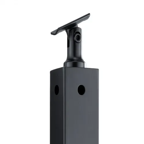 VEVOR Kabelgeländerpfosten, 106,6x4,98x4,98cm Stahl-Eckgeländerpfosten, mit L-förmigen vorgebohrten Löchern, SUS304 Edelstahl, mit gebogener Halterung, 1 Stk., Schwarz, 1JZLGZXHS1065S1EW001V0 – Bild 10