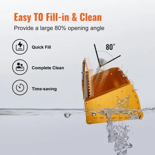 VEVOR Drywall Flat Box Finishing Mud Box 25,4 cm Wall Compound Putty 2 Bonus Blades – Bild 3