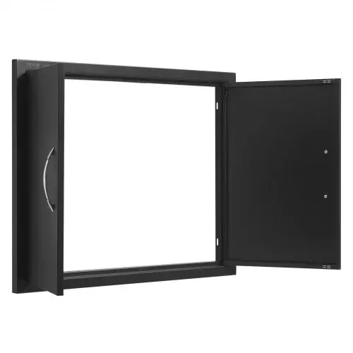 VEVOR Grill-Zugangstür, 788x610x46 mm, doppelte Außenküchentür, flächenbündig montierte Kaltplattentür, vertikale Wandtür mit Griffen, für Grillinsel Grillstation (Edelstahl + ölbesprühtes Produkt) – Bild 10