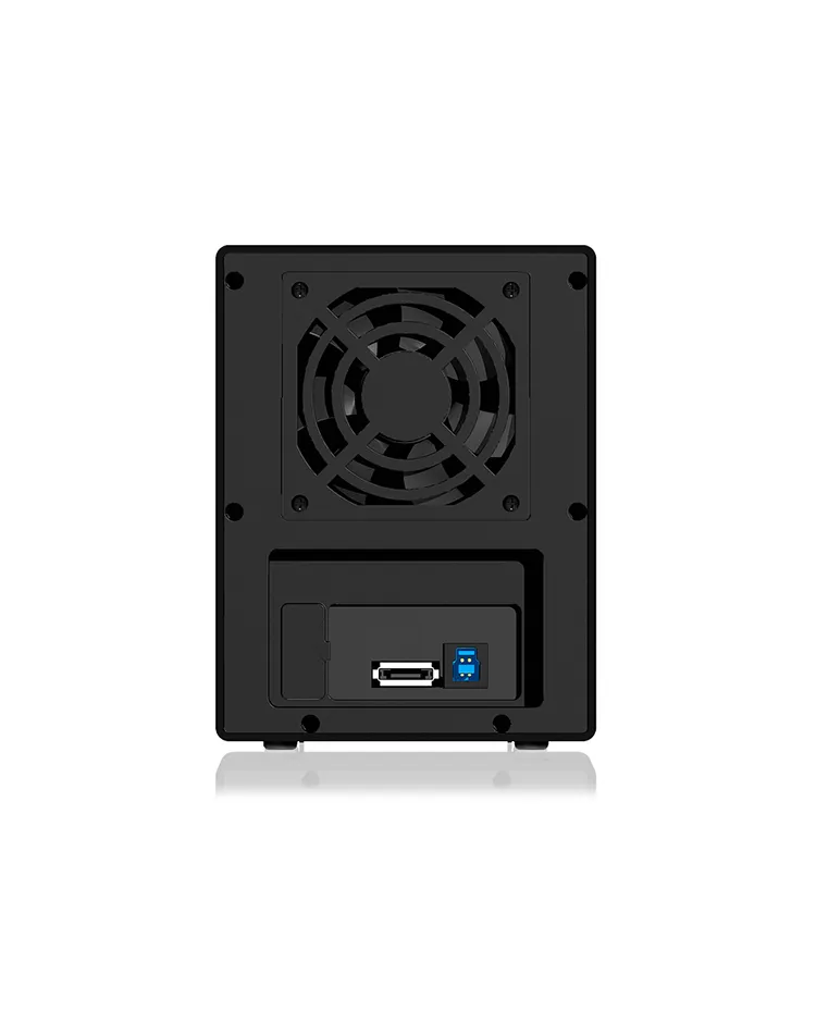 ICY BOX IB-3640SU3, Externes 4-fach SINGLE System für 3,5" SATA I/II/III Festplatten, USB 3.2 Gen 1 + eSATA, schwarz – Bild 4