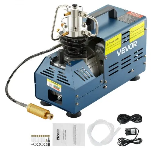 VEVOR Hochdruckkompressor, 4500PSI/30MPA/300BAR Hochdruck-Luftkompressor, 1800W 220V Manueller Stopp Luftgewehrkompressor Geeignet für Paintball-Luftgewehr, PCP-Gewehr, Luftpistole, Tauchflasche VEVOR Hochdruckkompressor, 4500PSI/30MPA/300BAR Hochdruck-Luftkompressor, 1800W 220V Manueller Stopp Luftgewehrkompressor Geeignet für Paintball-Luftgewehr, PCP-Gewehr, Luftpistole, Tauchflasche