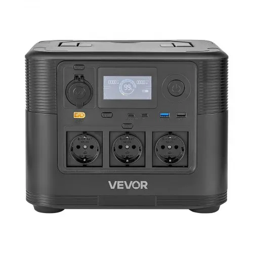 VEVOR Tragbare Powerstation, mit 200-W-Solarpanel, 1800-W-Solargenerator, 1008-Wh-LiFePO4-Akku-Backup & 9 Ausgängen, Ideal für Notfälle zu Hause, Camping & Reisen mit dem Wohnmobil – Bild 8