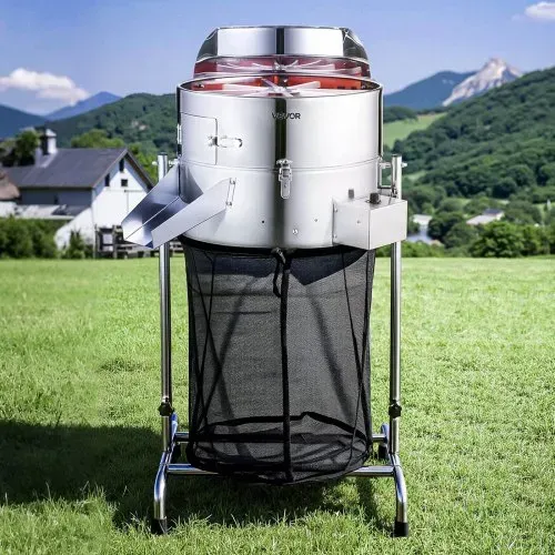 VEVOR Elektrische Erntemaschine, 465 mm Knospenschneider mit Edelstahlklingen & einstellbarer Geschwindigkeit, Hydrokultur-Schneidemaschine mit Auffangbeutel, Handschere, für Blätter & Knospen – Bild 7