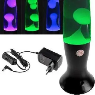 Lavalampe „CTL Funky LED“ 40cm RGB Wasser & Wachs: Klar, Body: schwarz Lavalampe „CTL Funky LED“ 40cm RGB Wasser & Wachs: Klar, Body: schwarz