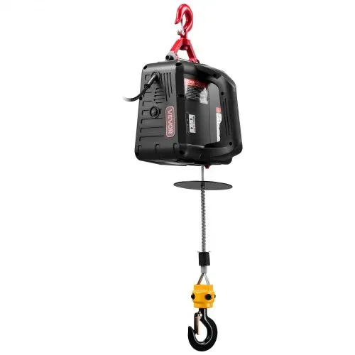 VEVOR Elektrische Seilwinde, 500 kg Tragkraft, 2-in-1 Elektro-Seilzug, 1500 W, Hebezug 7,6 m Hubhöhe, 5 m/min Hubgeschwindigkeit, mit manueller & drahtloser Fernbedienung für Fabrik, Lager & Garage – Bild 9