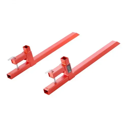 VEVOR Palettengabeln, 907 kg Gabelträger zum Anklemmen, 1090 mm Gesamtlänge, Gabelzinken mit Schnellbefestigung, kompatibel mit Traktoranbaugeräten, Ladeschaufel und Kompaktlader, Orange – Bild 9