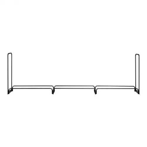 VEVOR Kaminholzregal Metall 386x36x117cm Brennholzregal Stahlrahmen Pulverbeschichtet Kaminholzunterstand 400kg mit Wasserdichter Abdeckung Stapelhilfe Holzunterstand für Veranda Garten Terrasse Hof – Bild 10