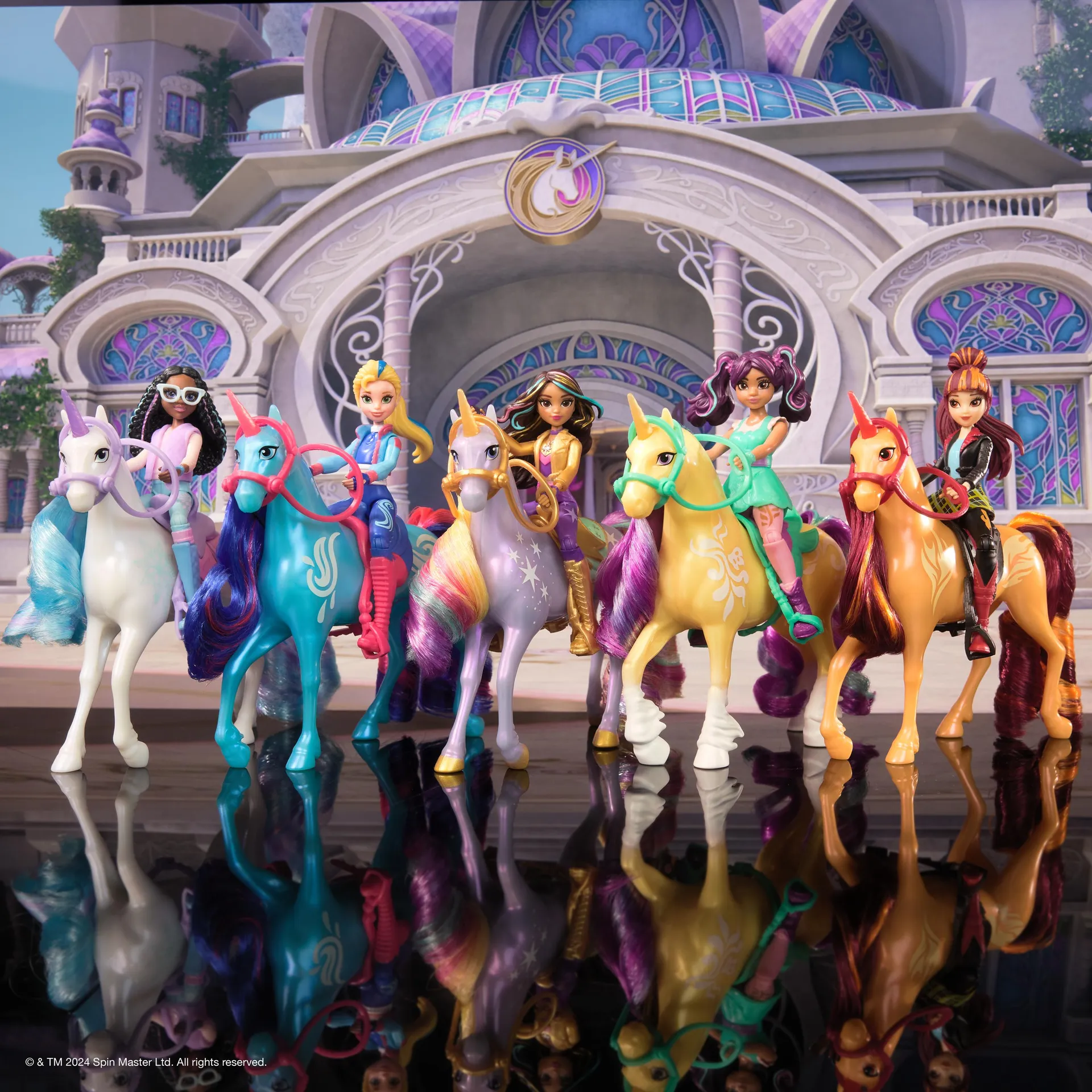 Unicorn Academy - Ava und Einhorn Leaf Stall Spielset mit Farbwechseleffekt und ca. 12 cm großen Originalfiguren zur beliebten Netflix Serie, mit 15 Accessoires – Bild 6