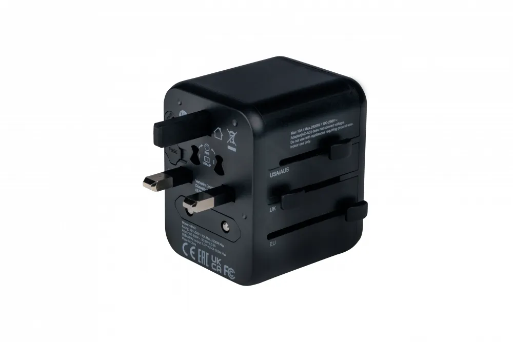 Verbatim 49543 Netzstecker-Adapter Universal Schwarz – Bild 3