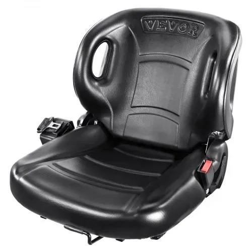 VEVOR Universal-Gabelstaplersitz, Traktorsitz mit verstellbarer Rückenlehne, Mikroschalter und Sicherheitsgurt, umlaufender Gabelstaplersitz für Traktor-Lader-Bagger – Bild 9