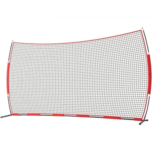 VEVOR Backstop-Netz, 620 x 140 cm Ballsport-Absperrnetz, Übungsausrüstung mit Tragetasche, Schutzschirm für Baseball-, Softball-, Lacrosse-, Fußball- und Hockeytraining, für den Garten – Bild 9