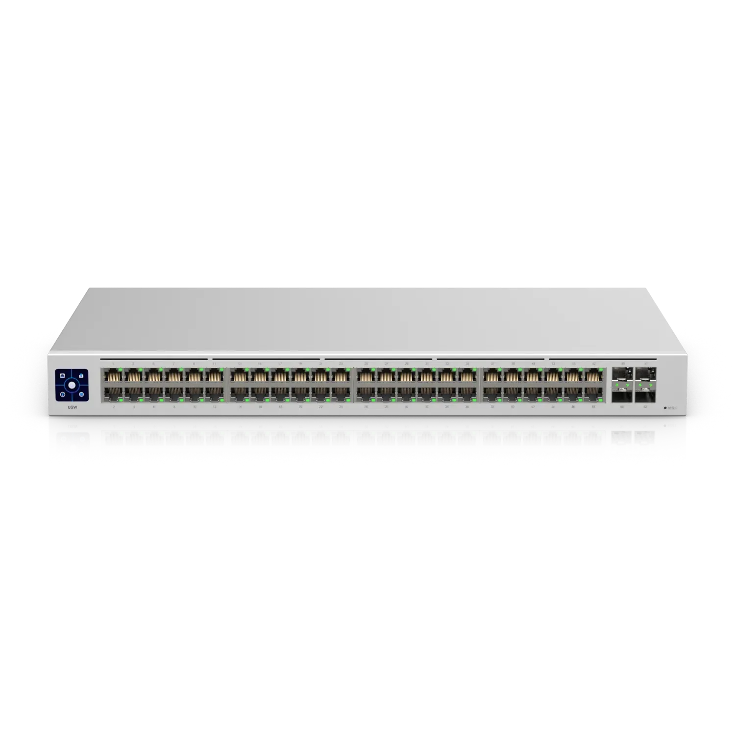 Ubiquiti Switch smart managed Layer2 52 Port • 48x GbE • 4x SFP • 19" • Lüfterlos • UniFi • USW-48 – Bild 2
