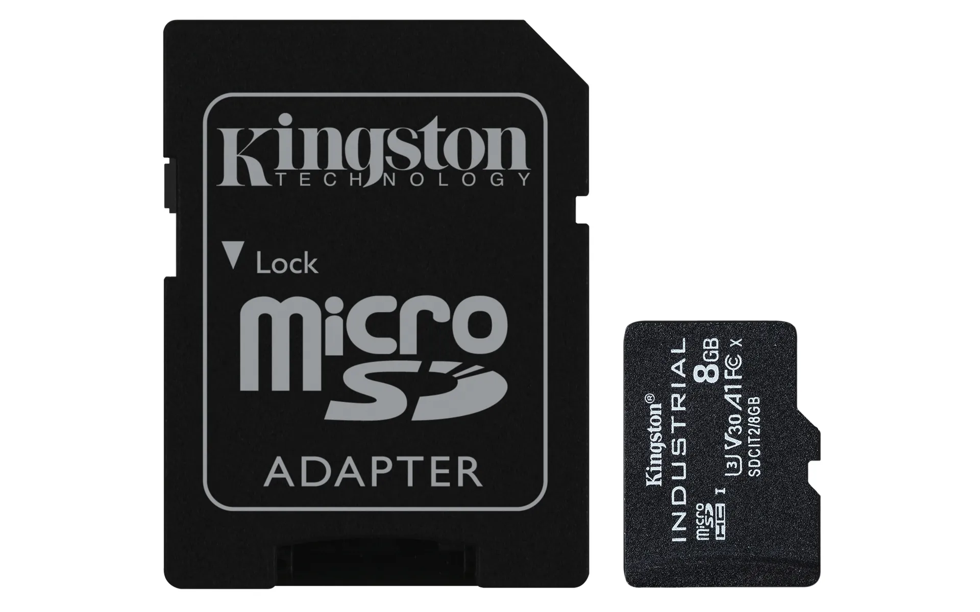 Kingston Technology 8GB microSDHC Industrial C10 A1 pSLC Karte + SD-Adapter Kingston Technology 8GB microSDHC Industrial C10 A1 pSLC Karte + SD-Adapter