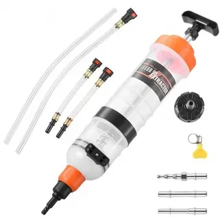 VEVOR Ölabsaugpumpe 1,5 L, Manuelle Ölabsaugspritze, Ölwechselspritze mit Schlauch & Verlängerungsrohren für Ölwechsel, Absaugpumpe für Rasenmäher, Autos, Schiffe, Golfwagen & Motorräder VEVOR Ölabsaugpumpe 1,5 L, Manuelle Ölabsaugspritze, Ölwechselspritze mit Schlauch & Verlängerungsrohren für Ölwechsel, Absaugpumpe für Rasenmäher, Autos, Schiffe, Golfwagen & Motorräder