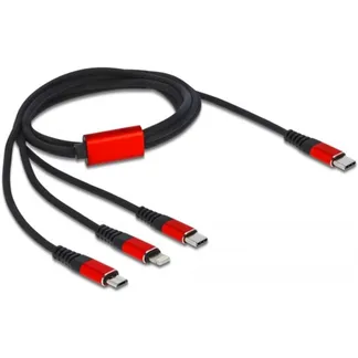 USB Ladekabel, USB-C Stecker > Micro-USB + USB-C + Lightning Stecker USB Ladekabel, USB-C Stecker > Micro-USB + USB-C + Lightning Stecker