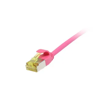 Patchkabel RJ45, CAT6A 500Mhz, 0.5m, magenta, U/FTP, slimline rund d=3,8mm, TPE/LSZH(Superflex), AWG32, mit CAT7 Rohkabel, Synergy 21 Patchkabel RJ45, CAT6A 500Mhz, 0.5m, magenta, U/FTP, slimline rund d=3,8mm, TPE/LSZH(Superflex), AWG32, mit CAT7 Rohkabel, Synergy 21