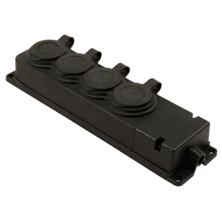 Verteiler-Steckdosenleiste 4fach, IP44 Verteiler-Steckdosenleiste 4fach, IP44