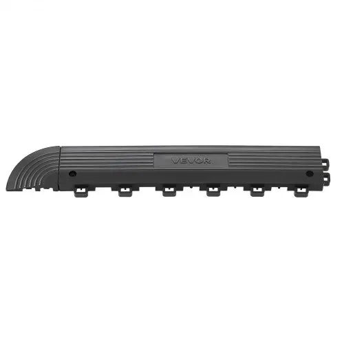 VEVOR 11 Stk. Rampenstück für Garagenboden Belag, 31 x 6,9 cm Auffahrrampe für Klickfliesen, Rampe aus PP mit 4 Eckstück für Garagenboden Werkstattboden Klickfliesen, Nur für VEVOR Drainagematten – Bild 8