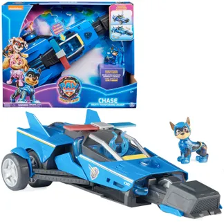 PAW Patrol : Der Mighty Kinofilm, 40cm langes Chase Deluxe Superhelden-Raketenfahrzeug inkl. Chase Figur, Licht und Geräuschen, Spielzeug geeignet für Kinder ab 3 Jahren PAW Patrol : Der Mighty Kinofilm, 40cm langes Chase Deluxe Superhelden-Raketenfahrzeug inkl. Chase Figur, Licht und Geräuschen, Spielzeug geeignet für Kinder ab 3 Jahren