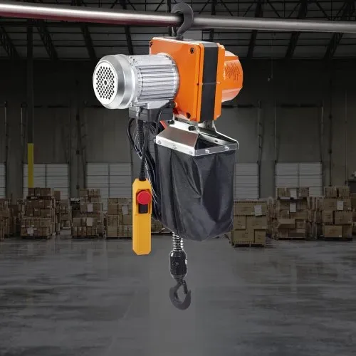 VEVOR Elektrischer Kettenzug, 2200 lbs Tragkraft, 10 ft Hubhöhe, 10,5 ft/min Geschwindigkeit, 230 V, einphasiger Brückenkran mit G100-Kette, 10 ft Kabelfernbedienung für Garage, Geschäft, Hotel, Zuhause – Bild 7