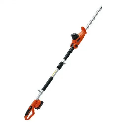 VEVOR Teleskop Heckenschere 20V Heckentrimmer Kupfermotor 17.500U/min Elektroheckenschere 46cm Klingenlänge 188–239cm Ausziehbar 16mm Schnittdurchmesser 30-150° Drehbar inkl.Schnellladegerät Akku – Bild 9