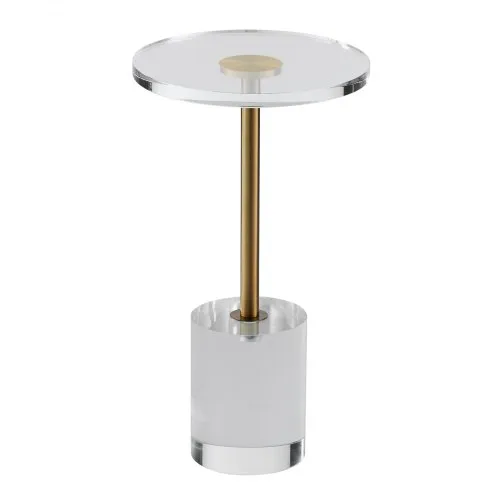 VEVOR Durchsichtiger Acryl-Beistelltisch, Acryl-Beistelltisch mit Solider Basis, φ302 x 20 mm Runde Tischplatte, 543 mm Hoch, für Kaffee, Getränke, Essen, Snacks, Geeignet für Wohnzimmer, Esszimmer VEVOR Durchsichtiger Acryl-Beistelltisch, Acryl-Beistelltisch mit Solider Basis, φ302 x 20 mm Runde Tischplatte, 543 mm Hoch, für Kaffee, Getränke, Essen, Snacks, Geeignet für Wohnzimmer, Esszimmer