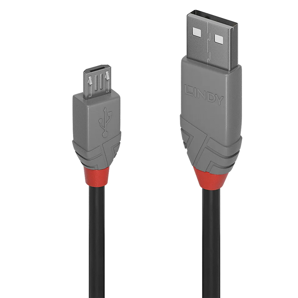 Lindy 36732 USB Kabel USB 2.0 1 m USB A Micro-USB B Schwarz, Grau Lindy 36732 USB Kabel USB 2.0 1 m USB A Micro-USB B Schwarz, Grau