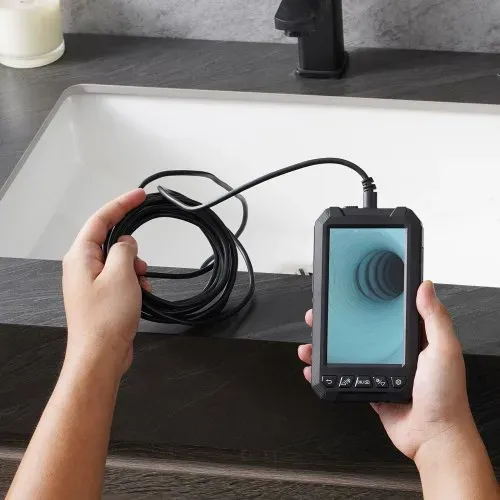 VEVOR Endoskopkamera Inspektionskamera 1080P Rohrkamera 15m Kabel 12,7 cm Display – Bild 7