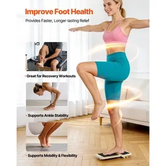 VEVOR Balance Board für Erwachsene, Fußtrainer (30 x 14 x 3 cm) Sprunggelenk-Trainingsgerät, Rutschfester Gleichgewichtstrainer für Physiotherapie, Reha & Fußtraining, inkl. Tragebeutel VEVOR Balance Board für Erwachsene, Fußtrainer (30 x 14 x 3 cm) Sprunggelenk-Trainingsgerät, Rutschfester Gleichgewichtstrainer für Physiotherapie, Reha & Fußtraining, inkl. Tragebeutel