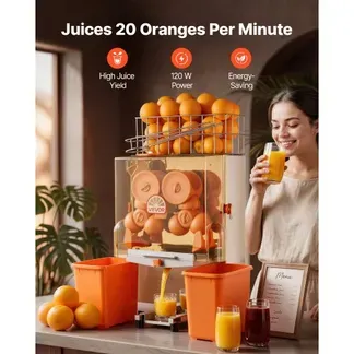 VEVOR Gewerbliche Orangenpresse Elektrische Zitruspresse 120 W Edelstahl, Saftpresse für bis zu 20 Orangen pro Minute, Entsafter für Zitronen Zitrusfrüchte mit 2 Schalen-Auffangbehältern (Kunststoff) VEVOR Gewerbliche Orangenpresse Elektrische Zitruspresse 120 W Edelstahl, Saftpresse für bis zu 20 Orangen pro Minute, Entsafter für Zitronen Zitrusfrüchte mit 2 Schalen-Auffangbehältern (Kunststoff)