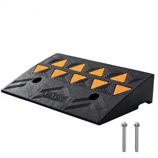 VEVOR Schwellenrampe Vollgummi Türschwellenrampe Max. Tragfähigkeit bis zu 15Tonnen Bordsteinrampe 50x30x10,8cm Rollstuhlrampe Auffahrrampe Gummirampe Geeignet für unebenen Boden Bordsteinkanten VEVOR Schwellenrampe Vollgummi Türschwellenrampe Max. Tragfähigkeit bis zu 15Tonnen Bordsteinrampe 50x30x10,8cm Rollstuhlrampe Auffahrrampe Gummirampe Geeignet für unebenen Boden Bordsteinkanten