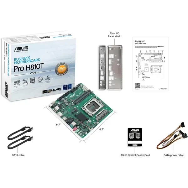 ASUS Pro H810T-CSM Intel H810 LGA 1851 (Socket V1) Thin Mini ITX – Bild 7