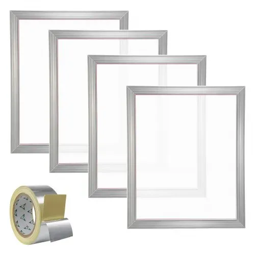 VEVOR 4 Stk. Aluminiumlegierung Siebrahmen Siebdruckpresse 50,8 x 61 cm, Siebdruckmaschine Zubehör 355 Mesh, Säureresistenz & nicht Verformbar für Kissenbezügen, Stoffen, Papier, Kopierpapier usw. – Bild 8