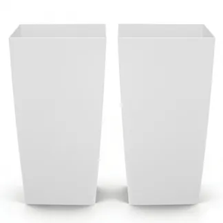 VEVOR Pflanztopf 390x390x750 mm 2er-Set, Blumentopf, Blumenkübel, PP-Pflanzgefäß, Planzkübel, Pflanzkasten mit Innentopf & Abflusslöchern, Geeignet für Zimmer- & Gartenpflanzen, Weiß VEVOR Pflanztopf 390x390x750 mm 2er-Set, Blumentopf, Blumenkübel, PP-Pflanzgefäß, Planzkübel, Pflanzkasten mit Innentopf & Abflusslöchern, Geeignet für Zimmer- & Gartenpflanzen, Weiß