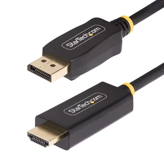 StarTech.com 2 Meter Aktiver DisplayPort auf HDMI Adapterkabel, 4K 60Hz mit HDR, DP zu HDMI 2.0b Kabel, DP auf HDMI Adapter, DisplayPort 1.4 auf HDMI 2.1 Konverter StarTech.com 2 Meter Aktiver DisplayPort auf HDMI Adapterkabel, 4K 60Hz mit HDR, DP zu HDMI 2.0b Kabel, DP auf HDMI Adapter, DisplayPort 1.4 auf HDMI 2.1 Konverter